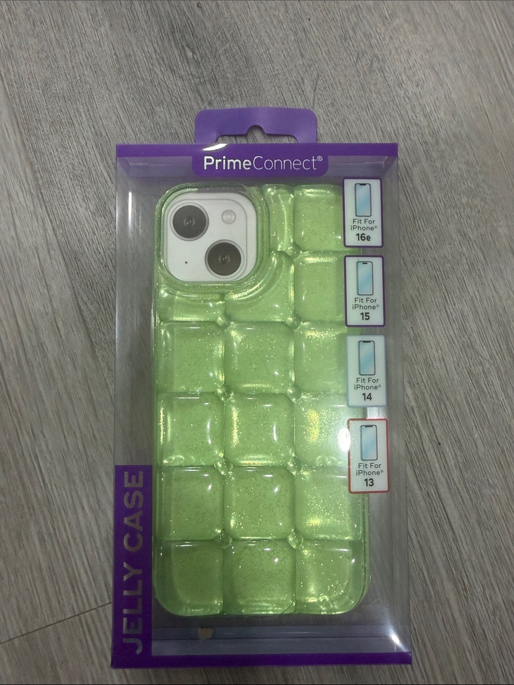 Green Jelly Phone Case for iPhone 13/14/15/16e